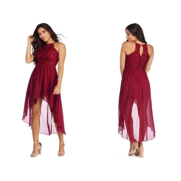 Windsor Dresses & Skirts - NWT Windsor Julia High Lo Chiffon Dress Size 1 3